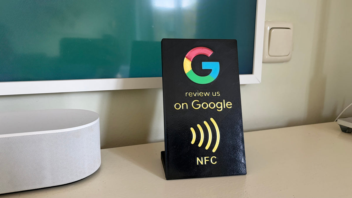 NFC review standaard voor Google beoordelingen, 17,5 cm hoog