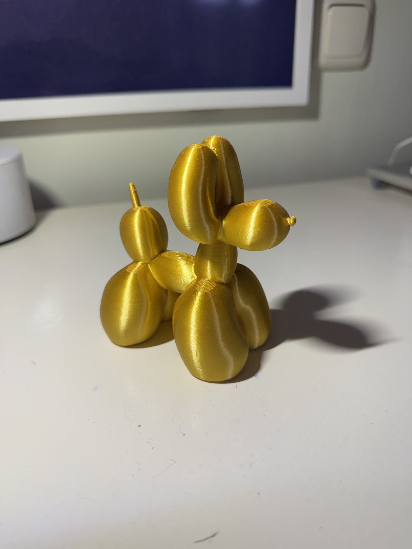 Fatdog – 3D-Geprinte Ballonhond | Goud
