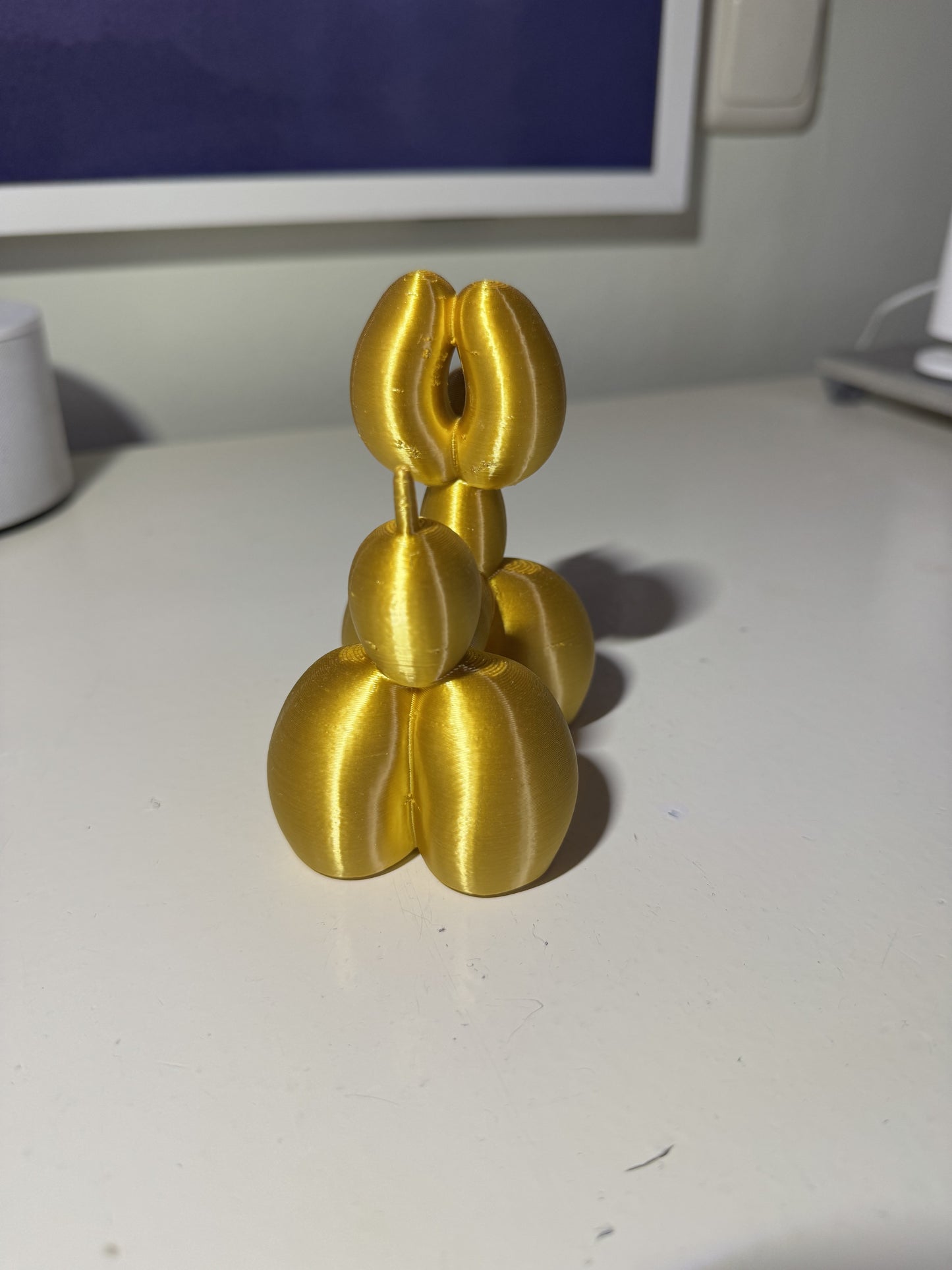 Fatdog – 3D-Geprinte Ballonhond | Goud