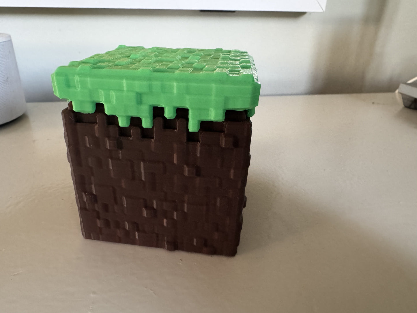 Minecraft Grasblok – 3D-Geprint Decoratief Beeldje
