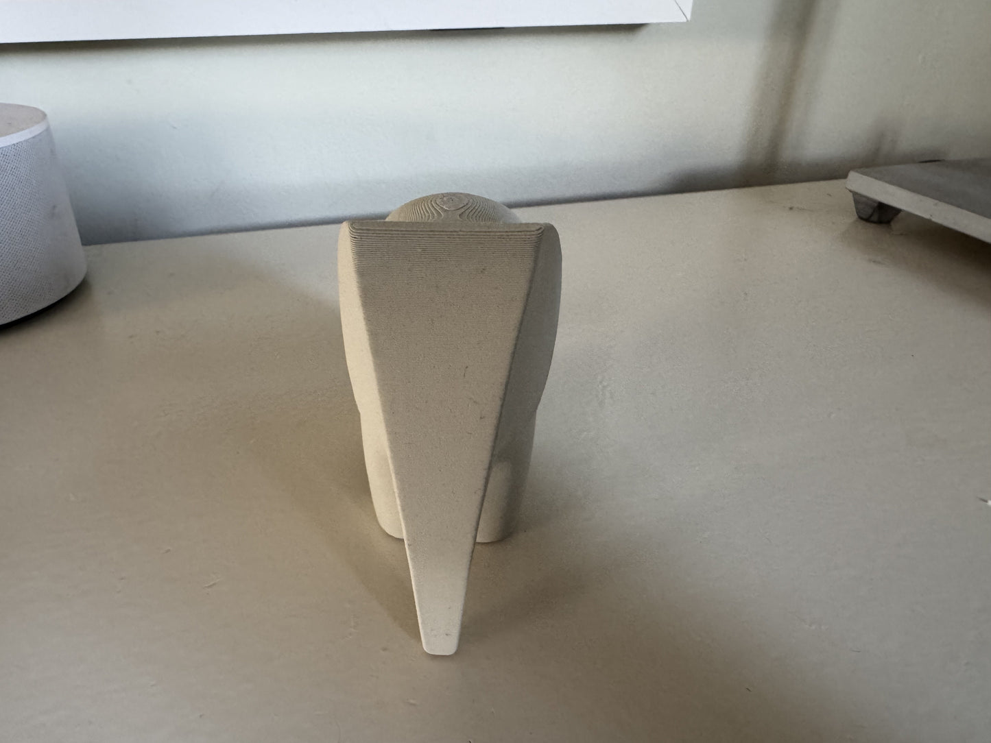 Decoratieve Olifant – Minimalistisch 3D-Geprint Beeldje | Crème