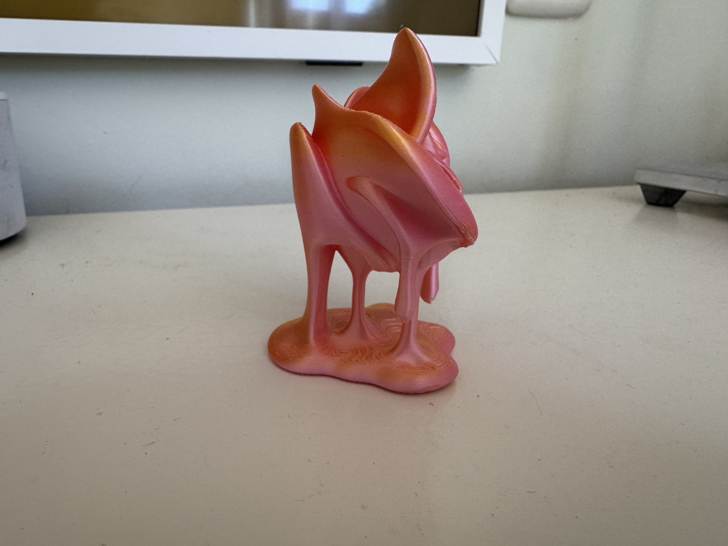 Decoratieve Roos – 3D-Geprint Bloemenbeeldje | Roze