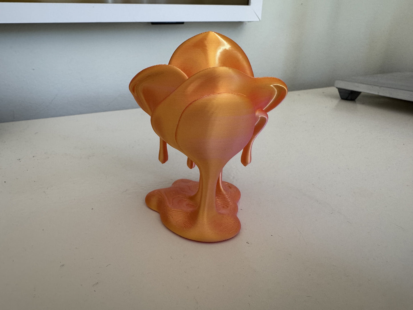 Decoratieve Roos – 3D-Geprint Bloemenbeeldje | Roze