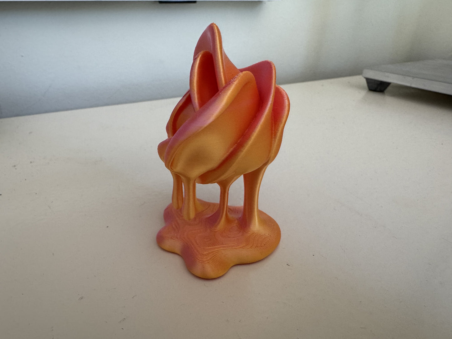 Decoratieve Roos – 3D-Geprint Bloemenbeeldje | Roze