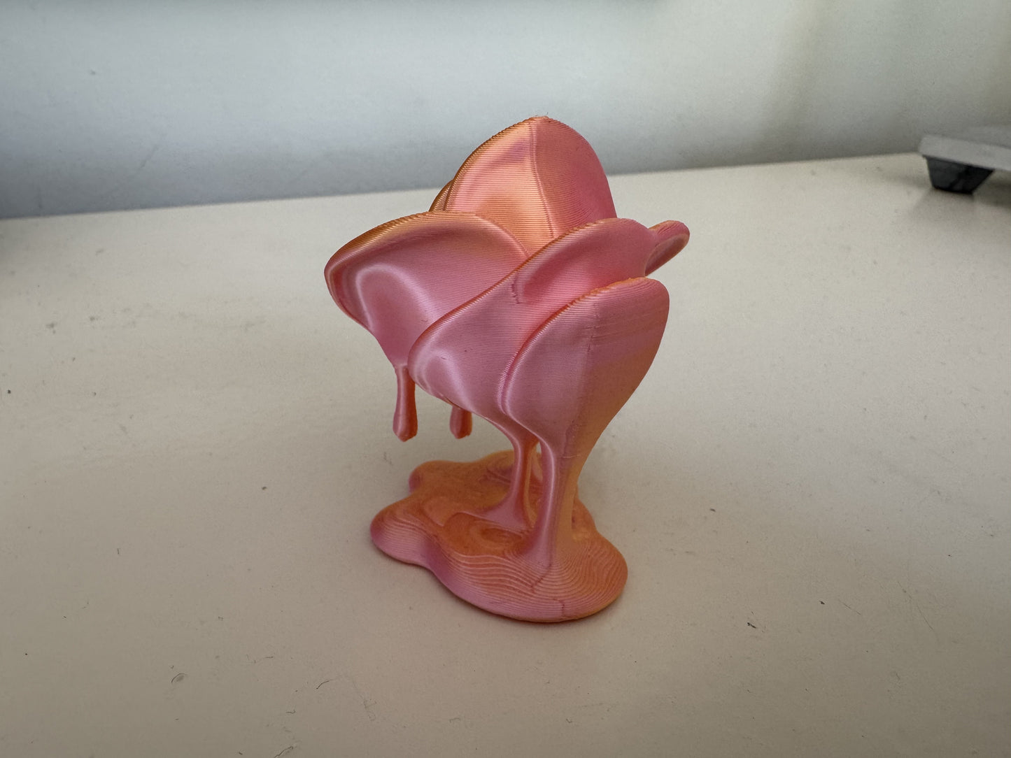 Decoratieve Roos – 3D-Geprint Bloemenbeeldje | Roze
