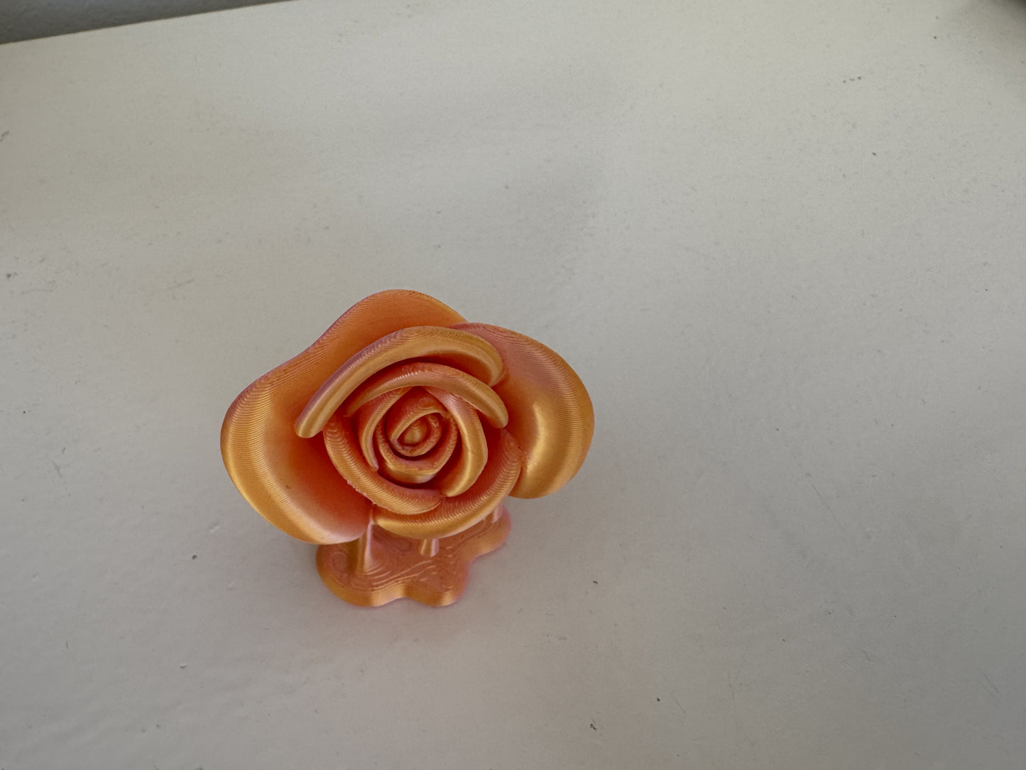 Decoratieve Roos – 3D-Geprint Bloemenbeeldje | Roze