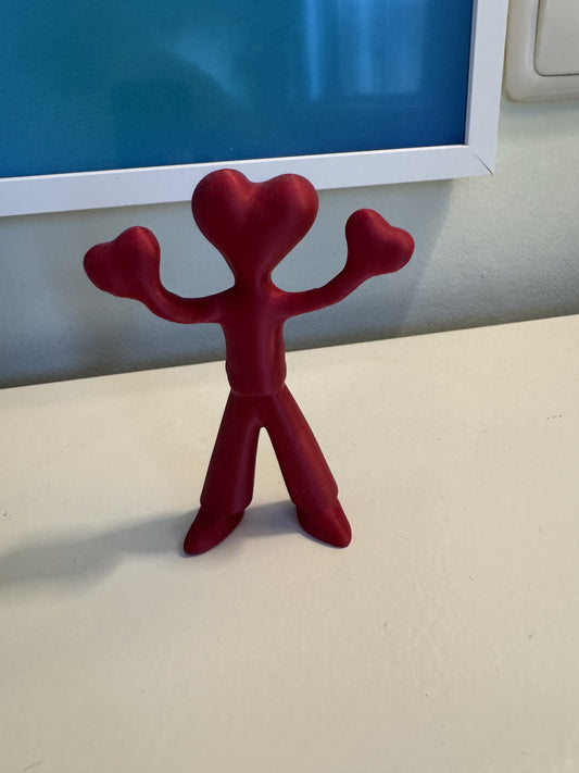Heart Man – Rode Hartjesfiguur